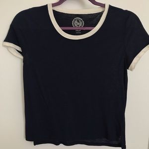 Baseball Style Crop Tee